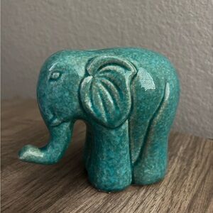 Turquoise Elephant Figurine